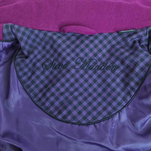 Steve Madden Purple Wool Blend Coat - Picture 14 of 15